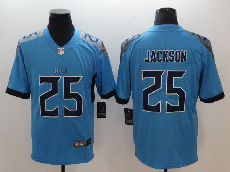 Men Tennessee Titans 25 Jackson Light Blue Nike Vapor Untouchable Limited NFL Jerseys